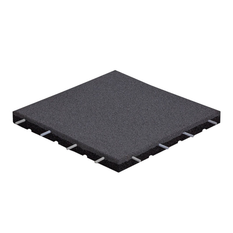 PŁYTA GUMOWA NA PLAC ZABAW 50X50CM GRUBOŚĆ 35MM SZARY