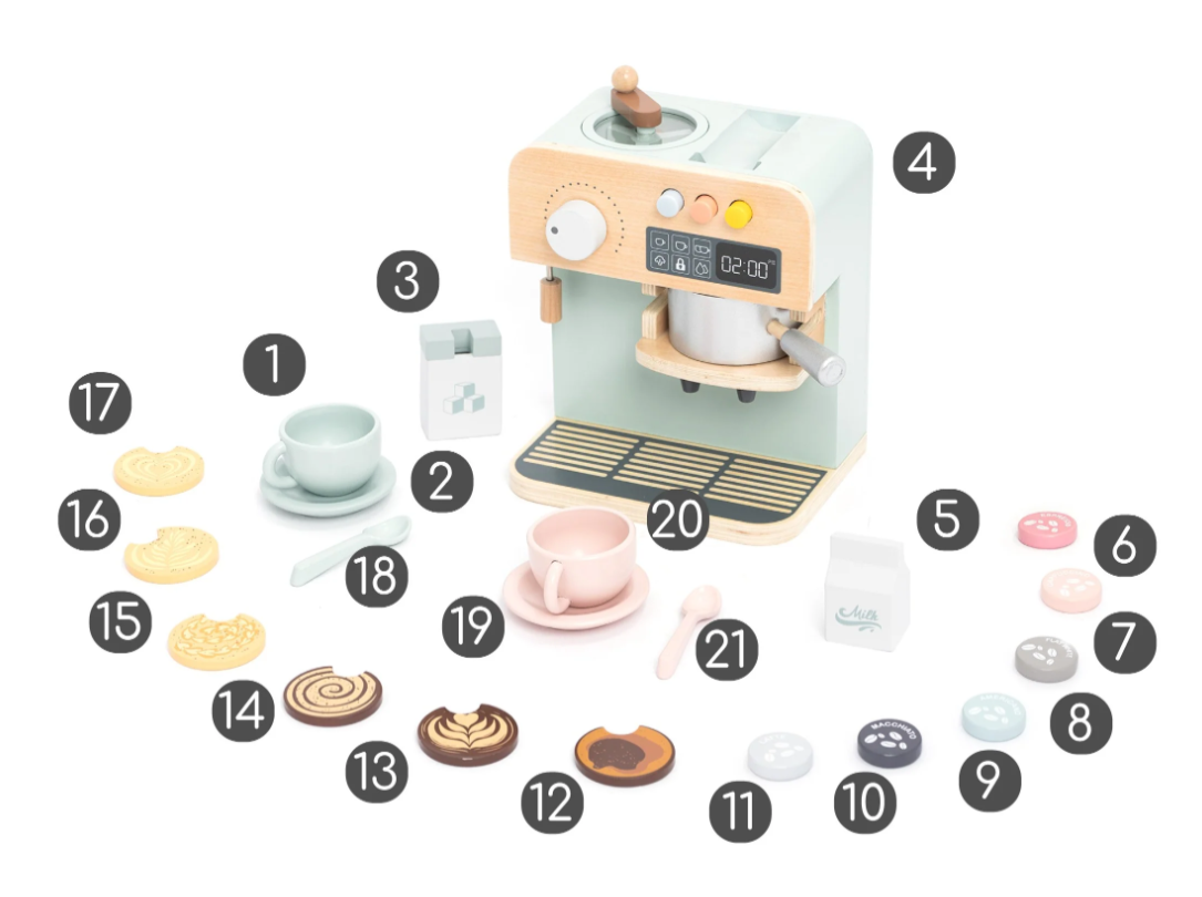 Wooden Coffee Machine for Kids - Image 3